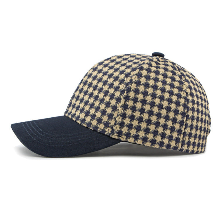 Harlow™ | Houndstooth Canvas Cap