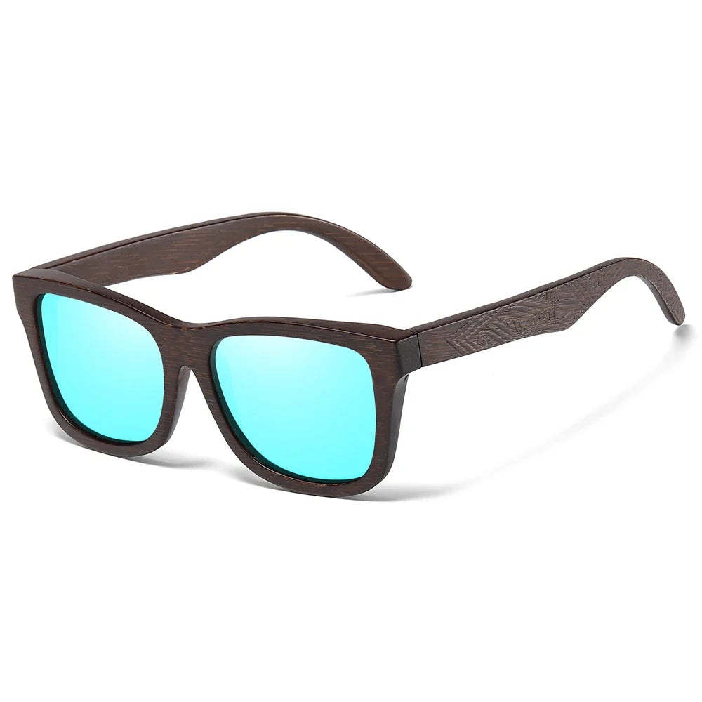 Harlow™ | Polarized Bamboo Engraved Sunglasses