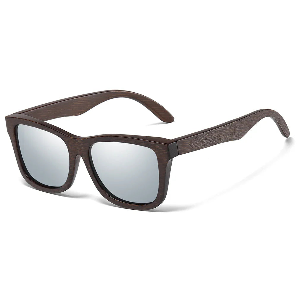 Harlow™ | Polarized Bamboo Engraved Sunglasses