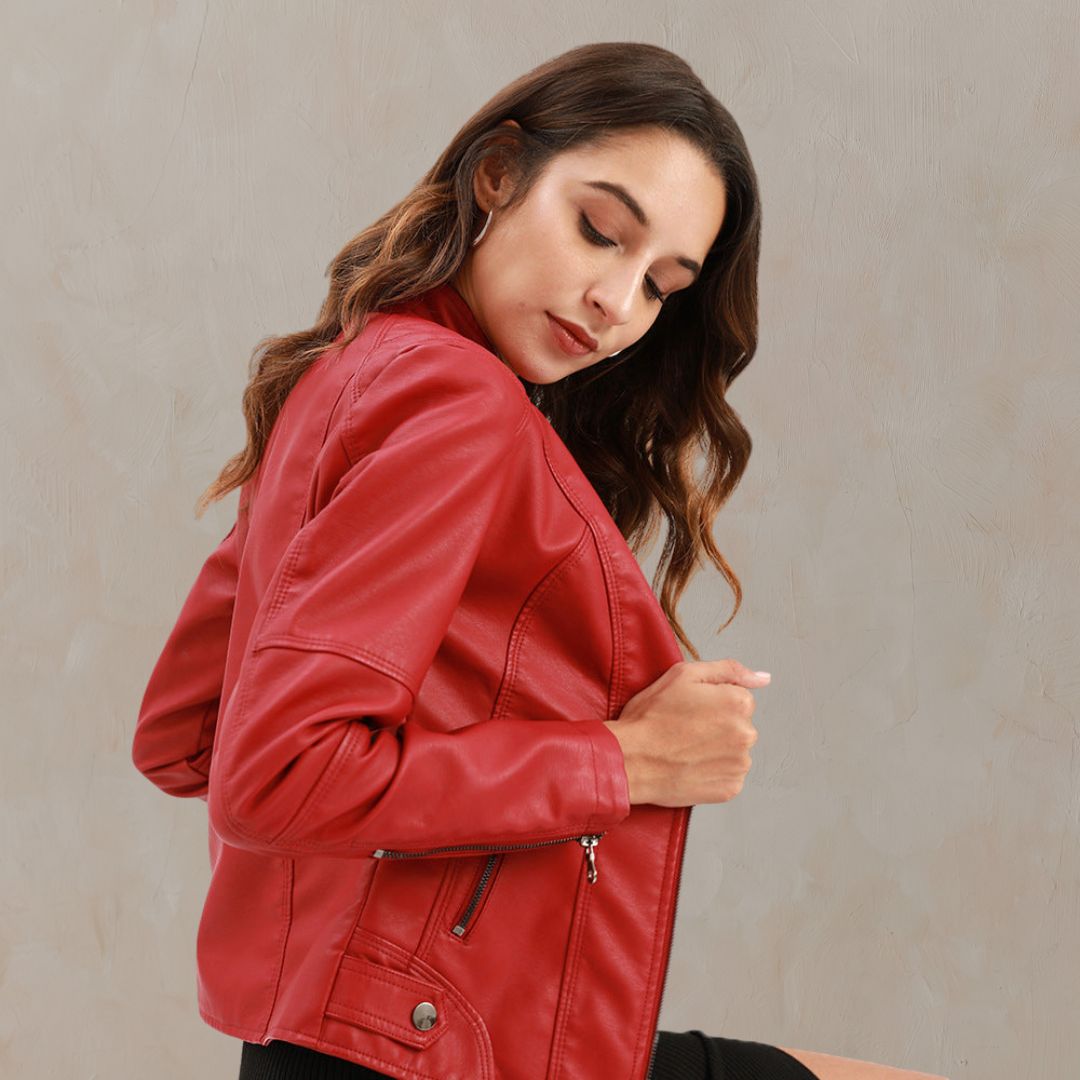 Harlow™ | Sloan Faux Biker Jacket
