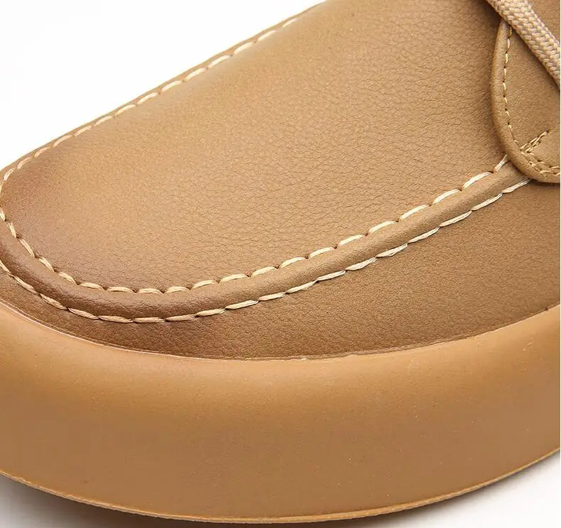 Harlow™ | Sahara Leather Sneakers