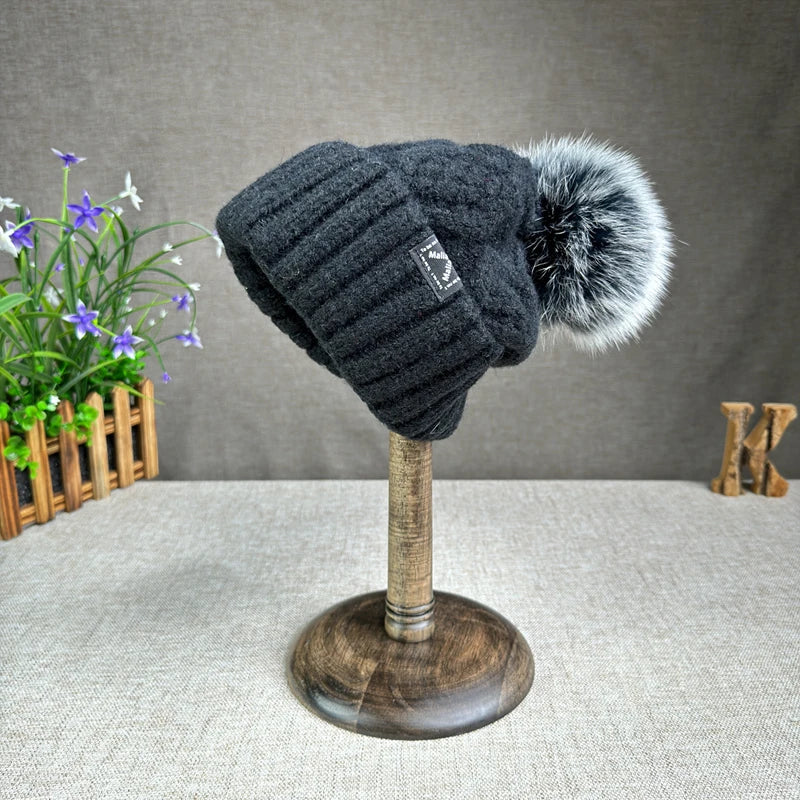 Harlow™ | Clara Wool Knit Beanie