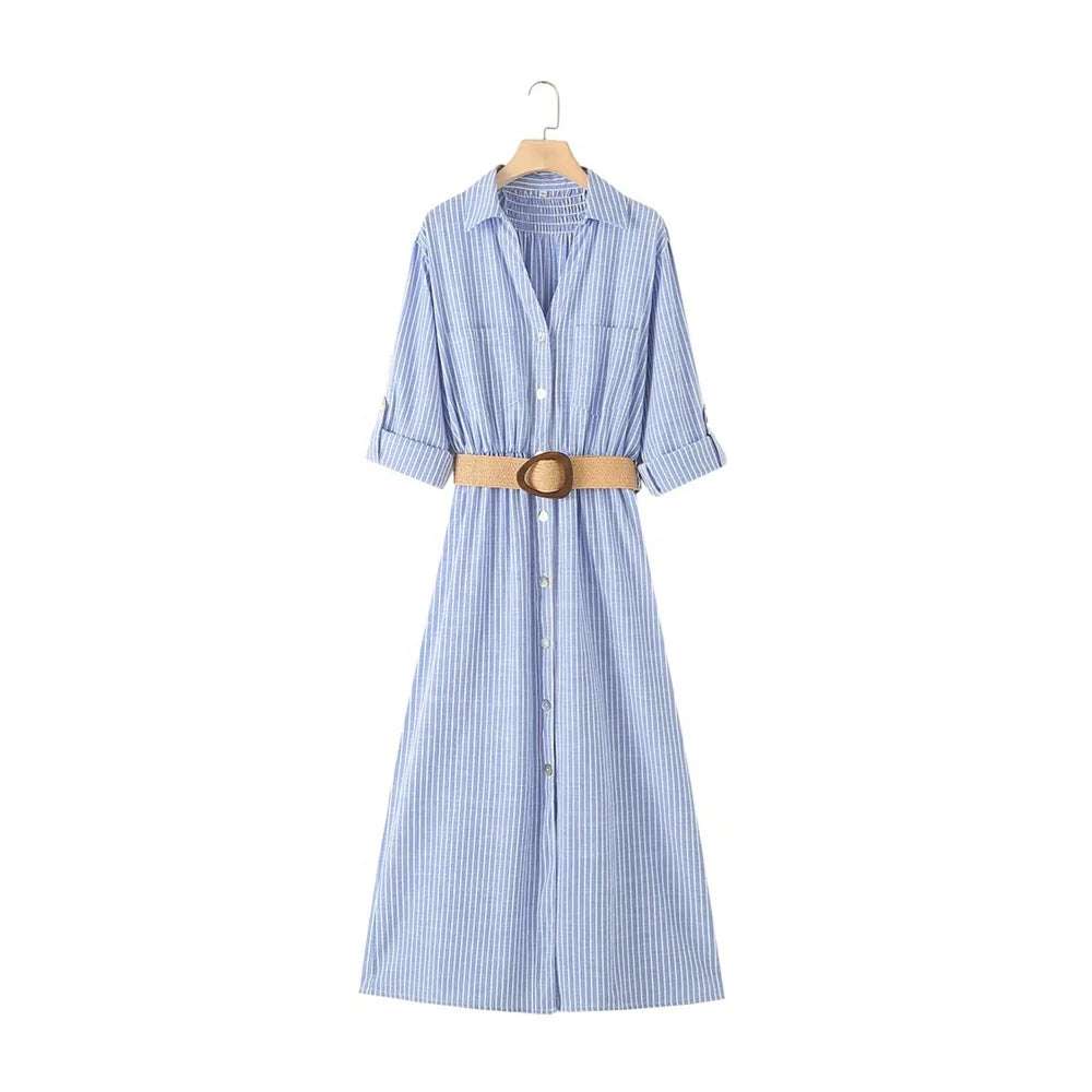 Harlow™ | Solana Belted Midi Dress
