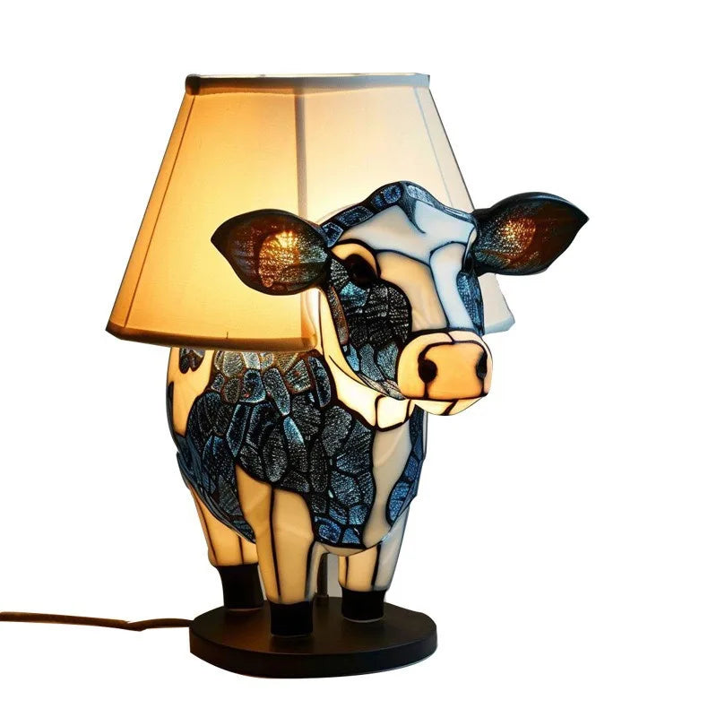 Harlow™ | Mosaic Cow Table Lamp
