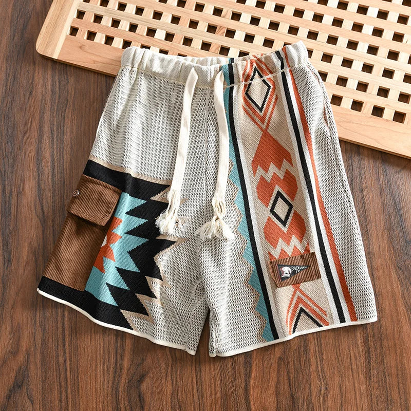 Harlow™ | Navajo Vintage Knitted Shorts