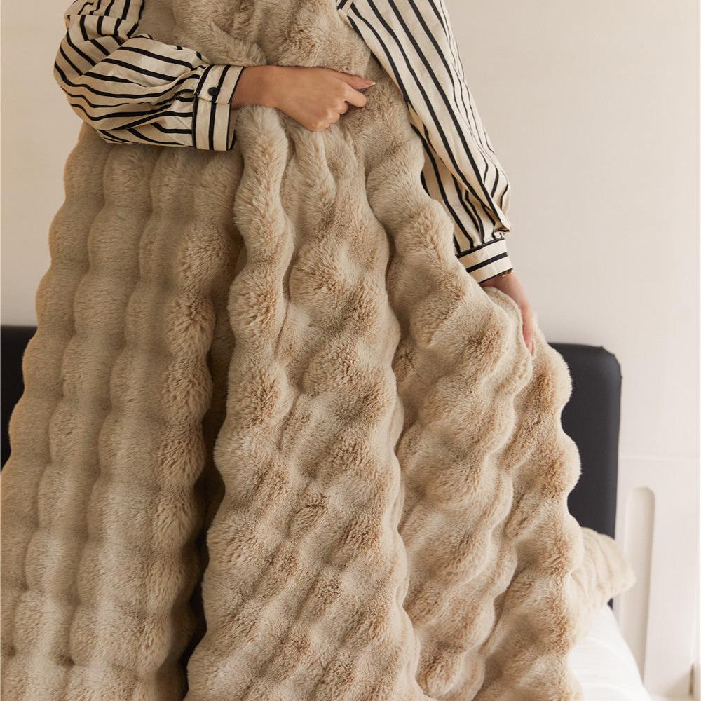 Harlow™ | Velvet Fur Blanket