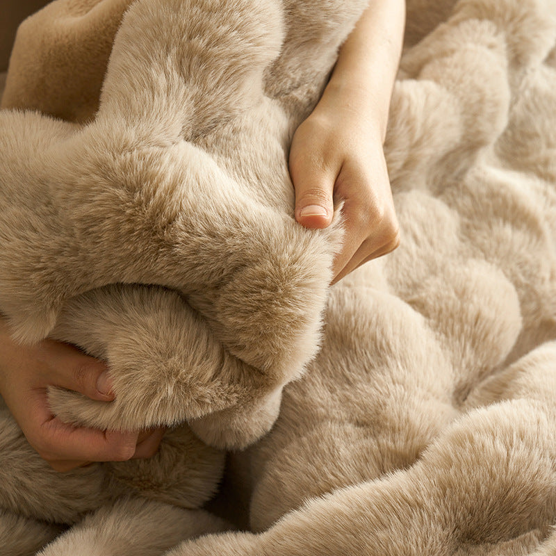 Harlow™ | Velvet Fur Blanket
