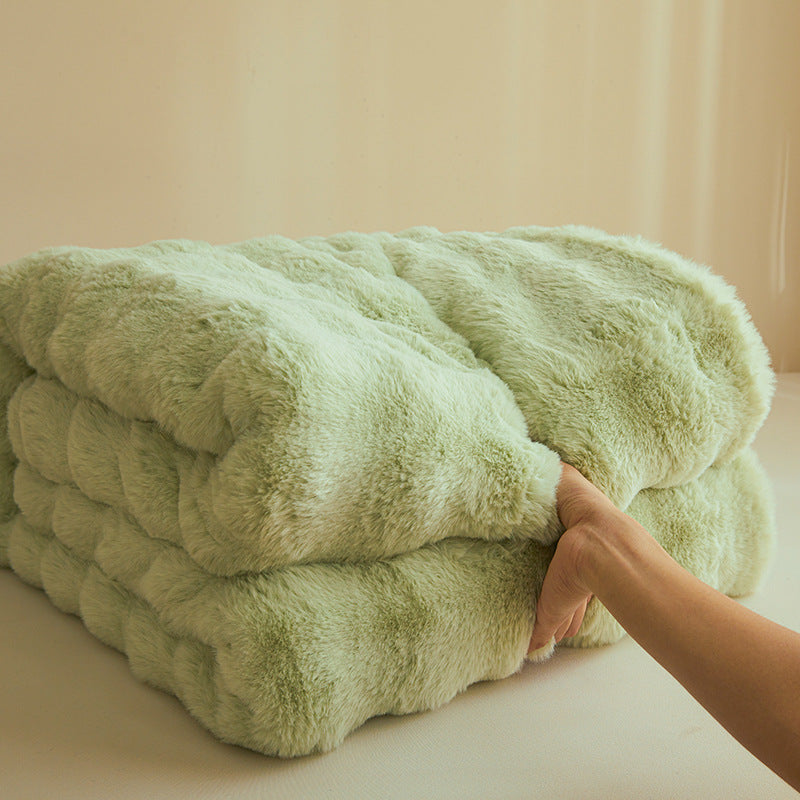 Harlow™ | Velvet Fur Blanket