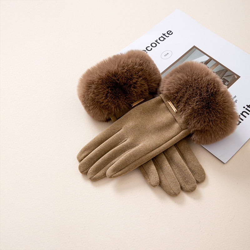 Harlow™ | Faux Fur Cashmere Gloves