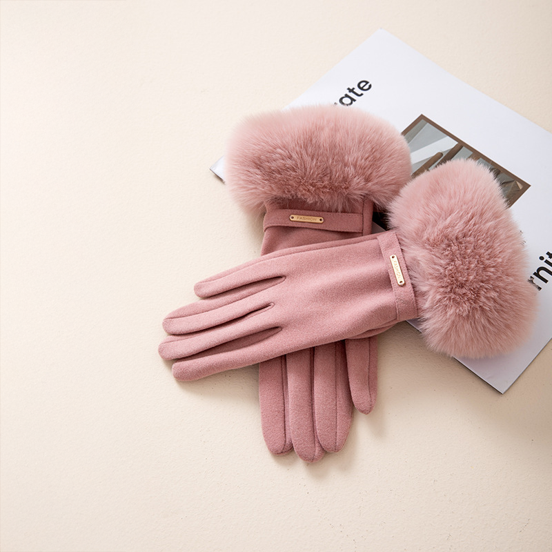 Harlow™ | Faux Fur Cashmere Gloves