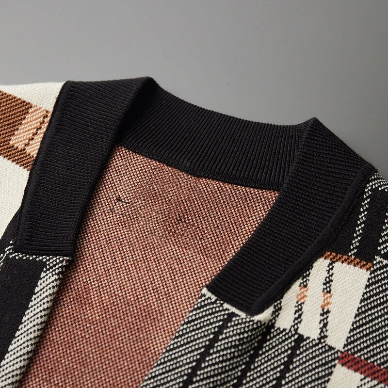 Harlow™ | Abstract Wool Knitted Cardigan