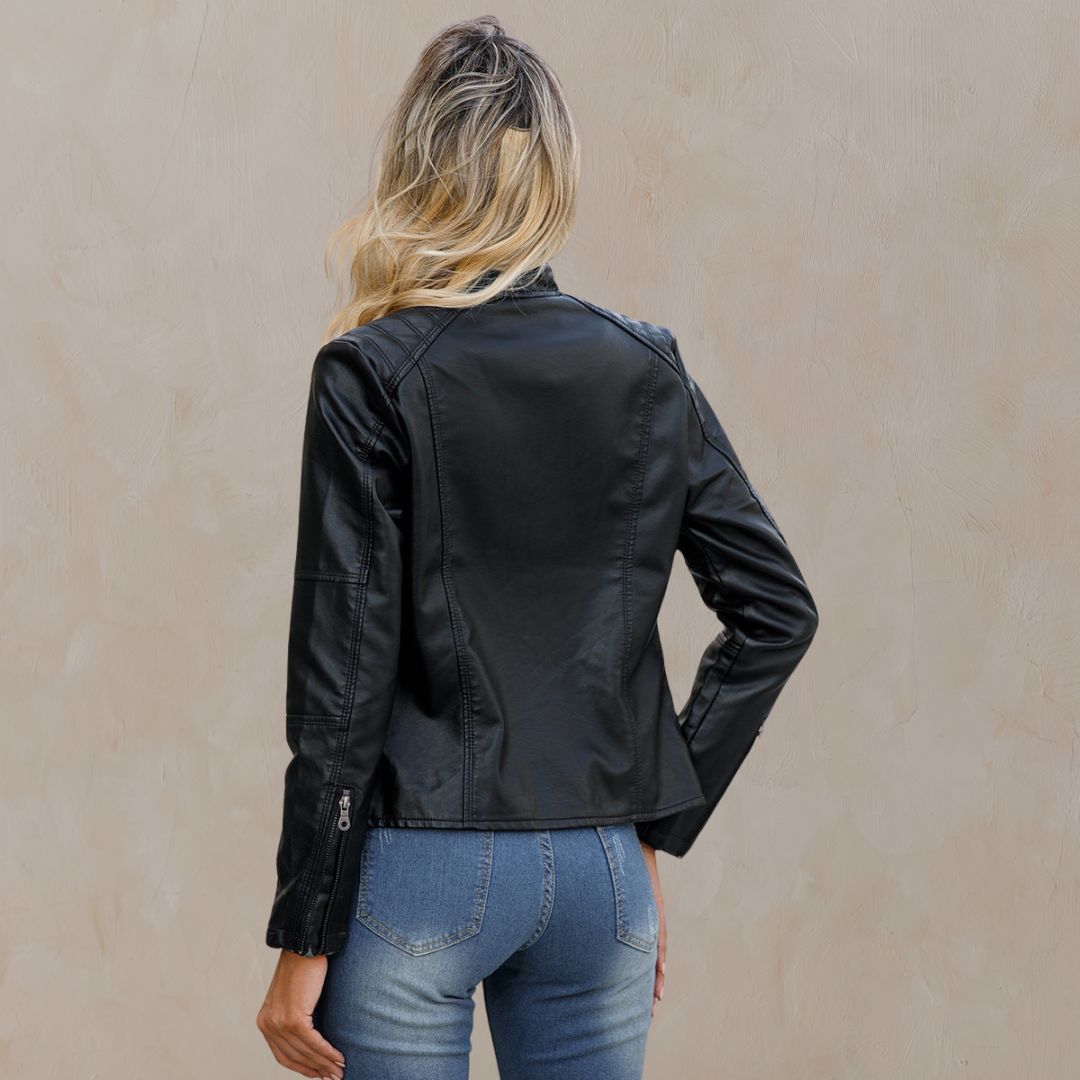 Harlow™ | Sloan Faux Biker Jacket