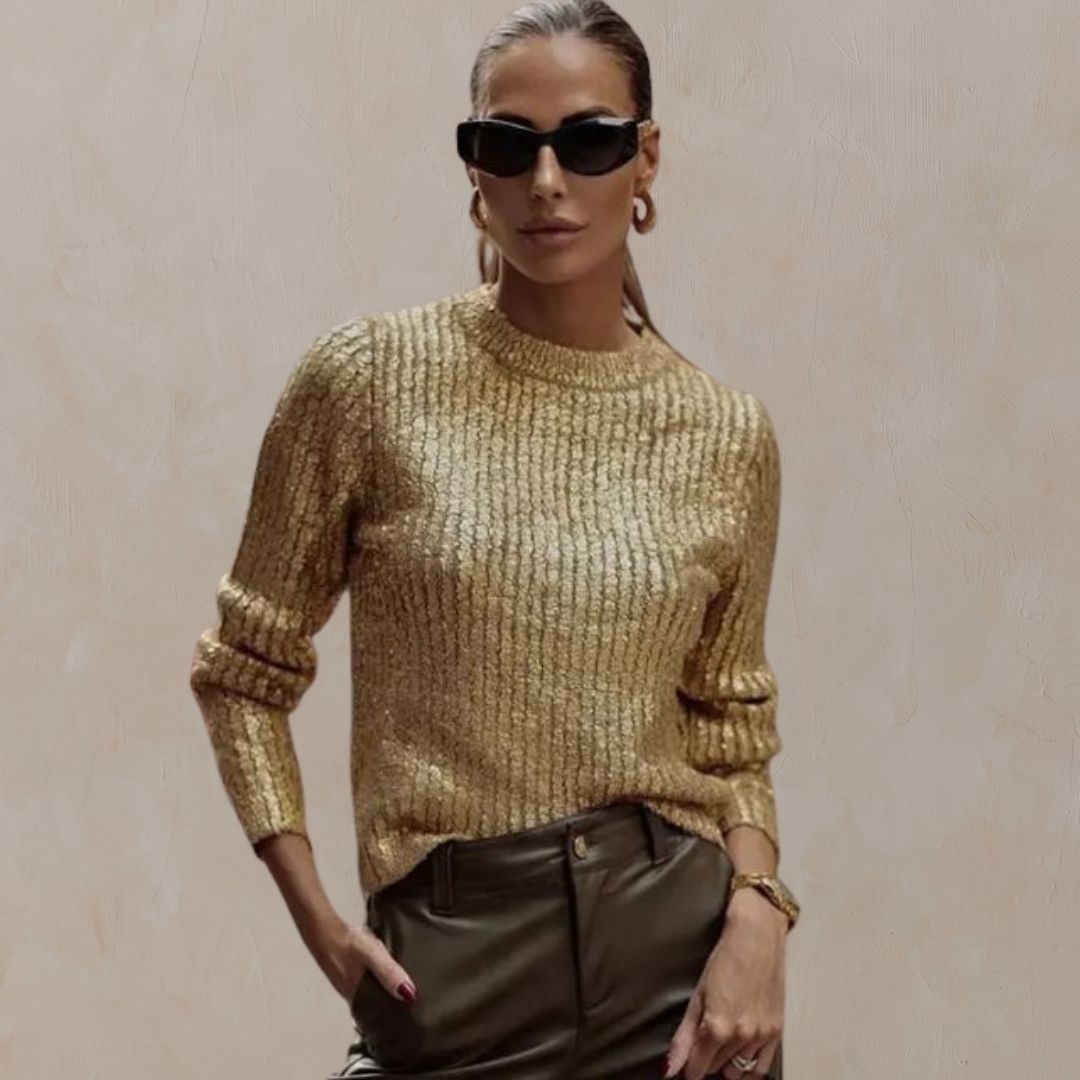 Harlow™ | Textured Metallic Knit
