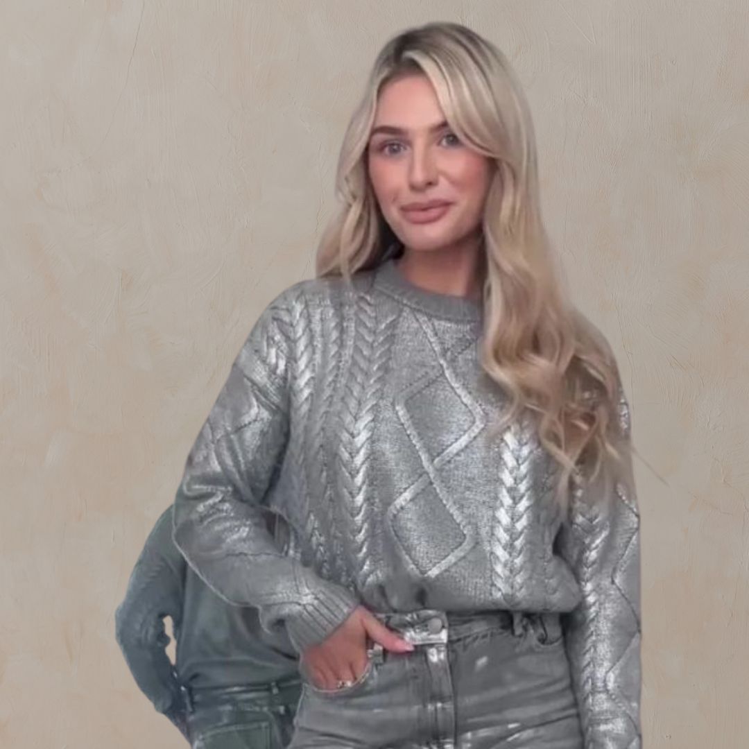 Harlow™ | Textured Metallic Knit