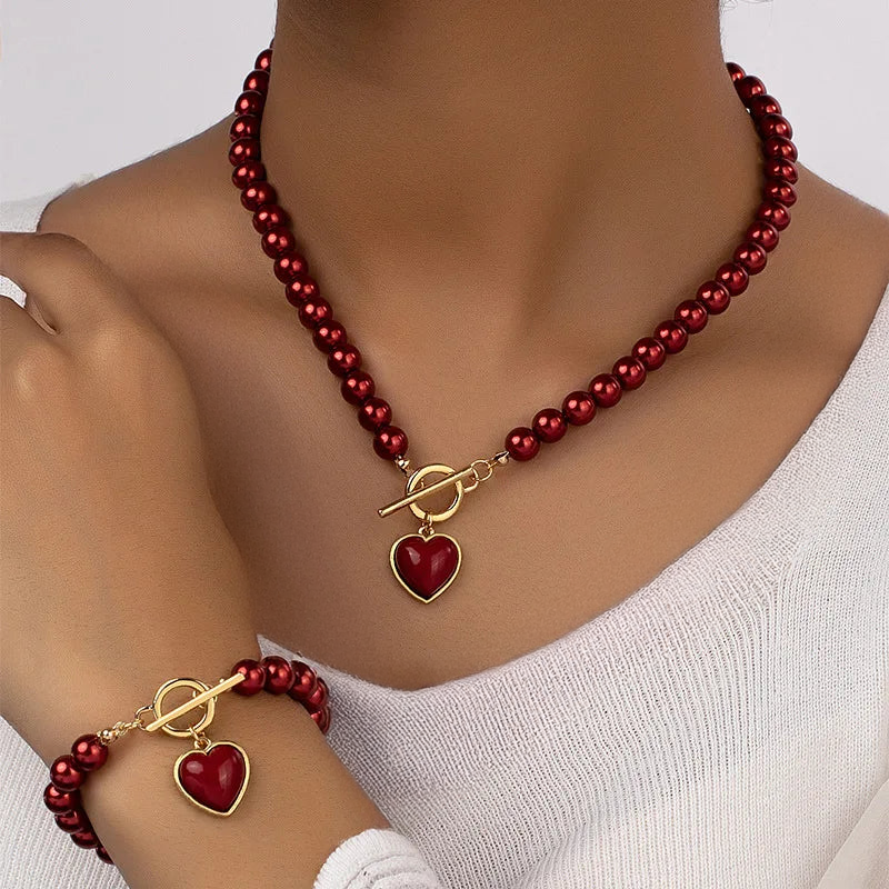 Harlow™ | Love Pearls Necklace/Bracelet Set