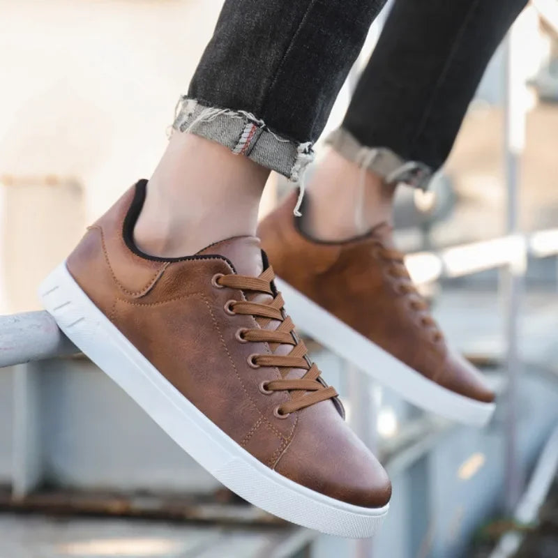 Harlow™ | Oakwood Leather Sneakers
