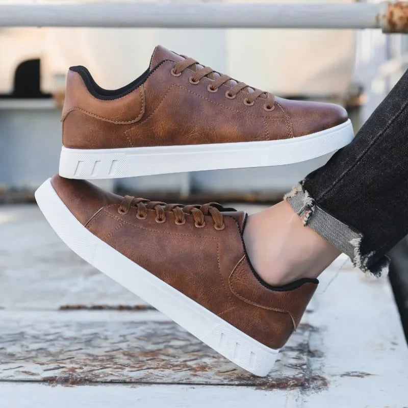 Harlow™ | Oakwood Leather Sneakers