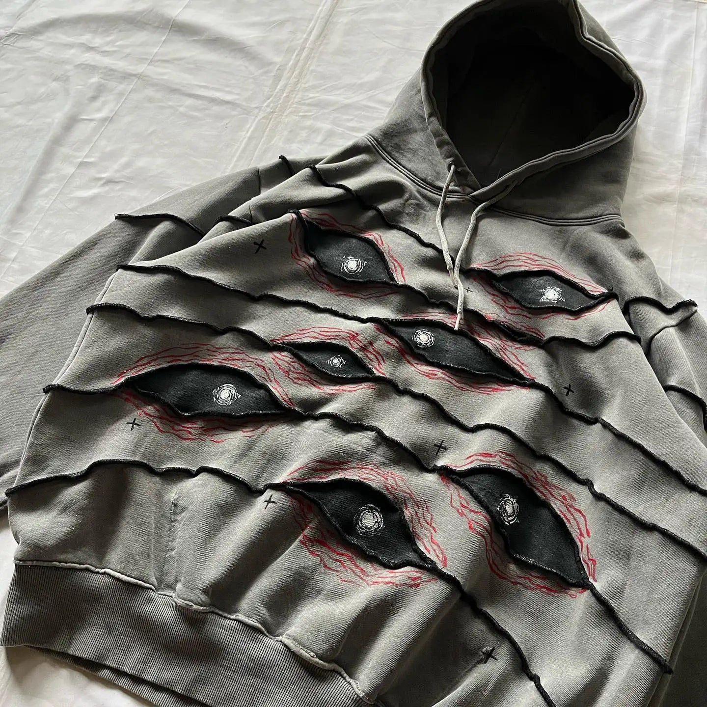 Harlow™ | Harajuku Retro Patchwork Hoodie