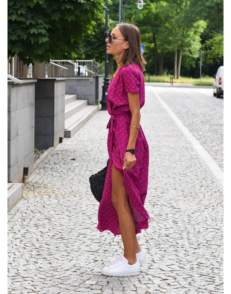 Elodie™ | Floral Wrap Midi Dress