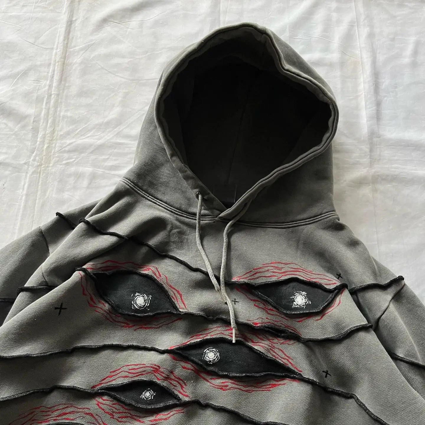 Harlow™ | Harajuku Retro Patchwork Hoodie