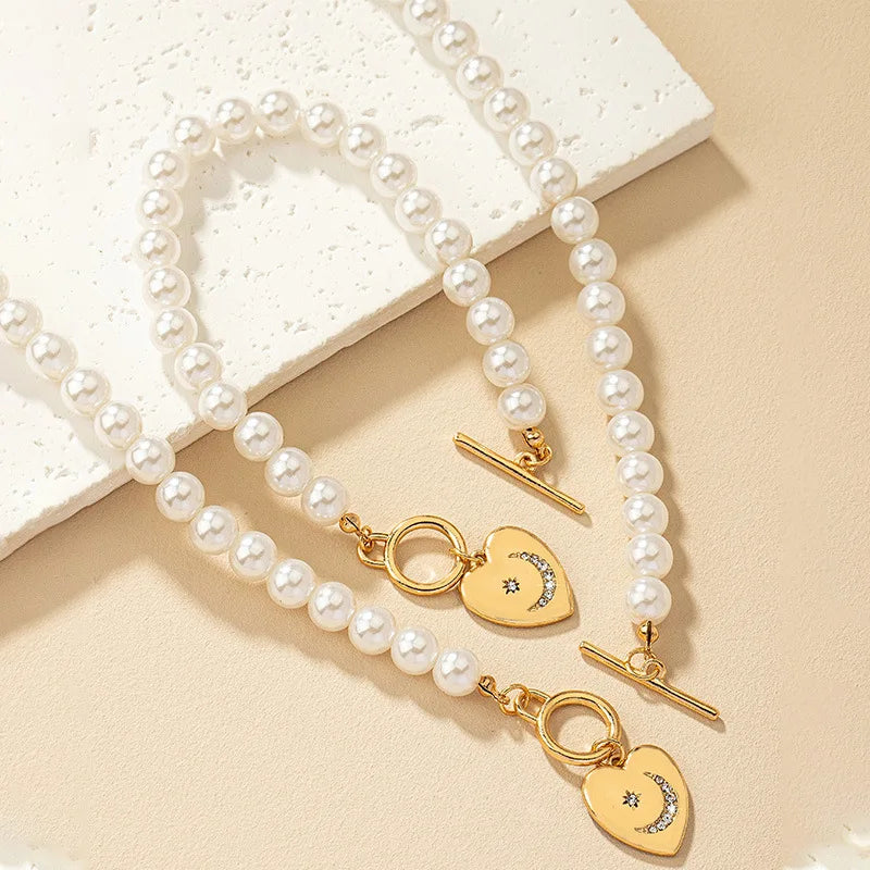 Harlow™ | Love Pearls Necklace/Bracelet Set