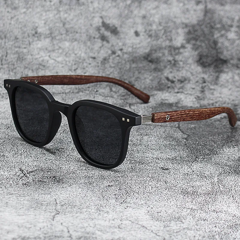 Harlow™ | Polarized Wood Grain Sunglasses