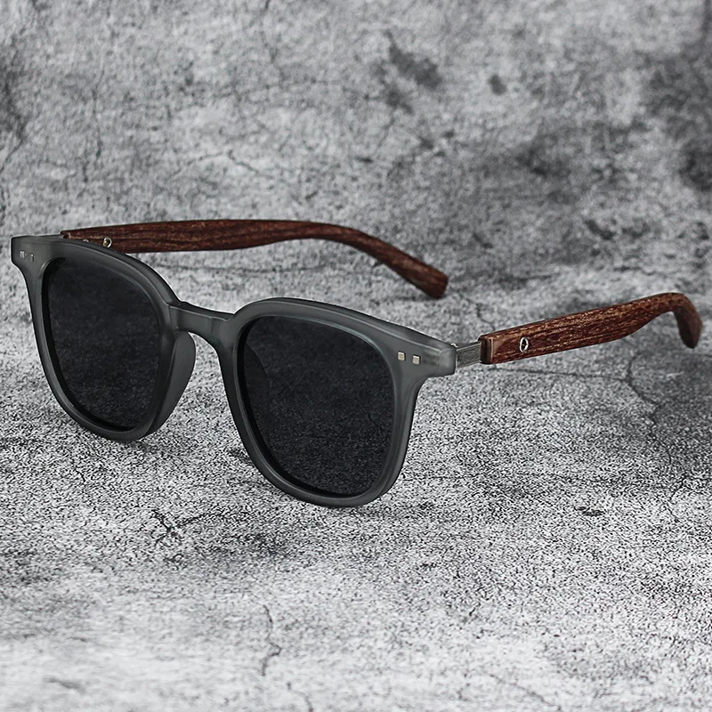 Harlow™ | Polarized Wood Grain Sunglasses