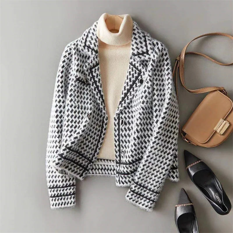 Harlow™ | Celeste Houndstooth Jacket