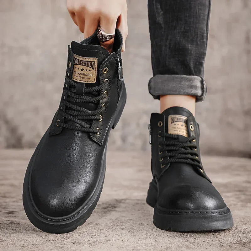 Harlow™ | Rustic Forge Leather Boots