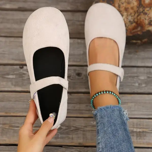 Harlow™ | Noir Suede Leather Flats