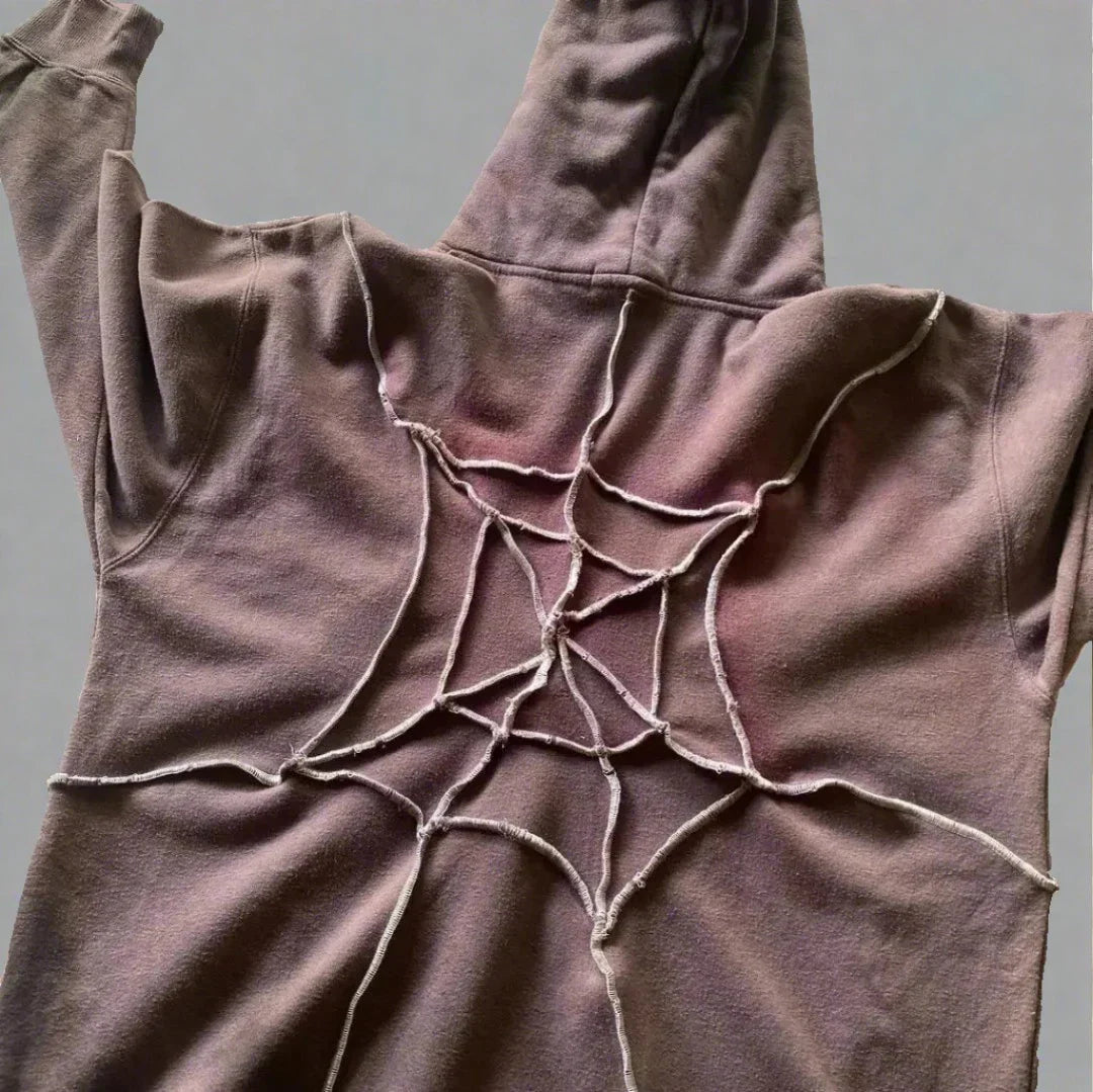 Harlow™ | Harajuku Spider Patchwork Hoodie