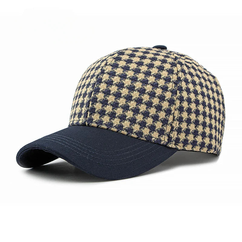 Harlow™ | Houndstooth Canvas Cap