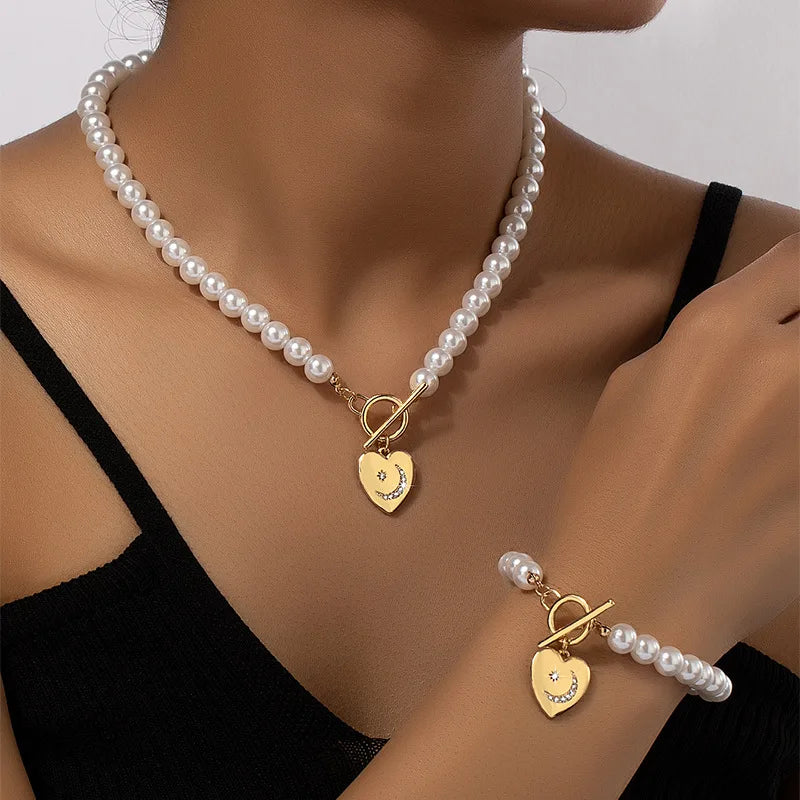 Harlow™ | Love Pearls Necklace/Bracelet Set