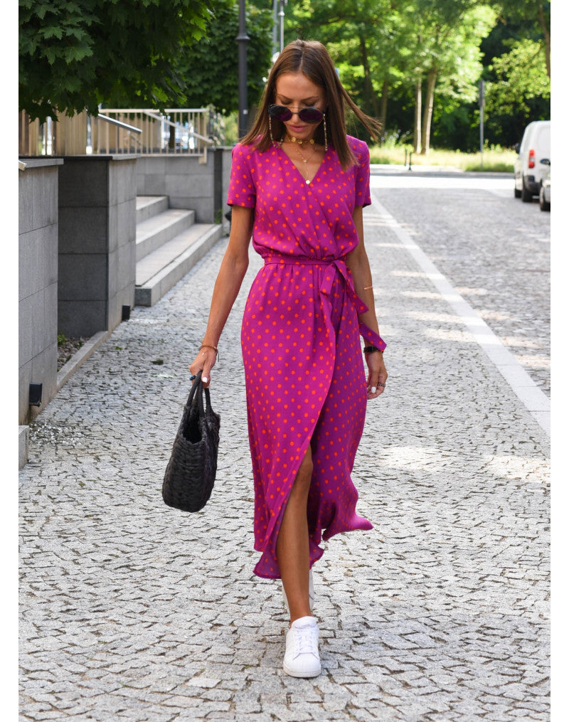 Elodie™ | Floral Wrap Midi Dress