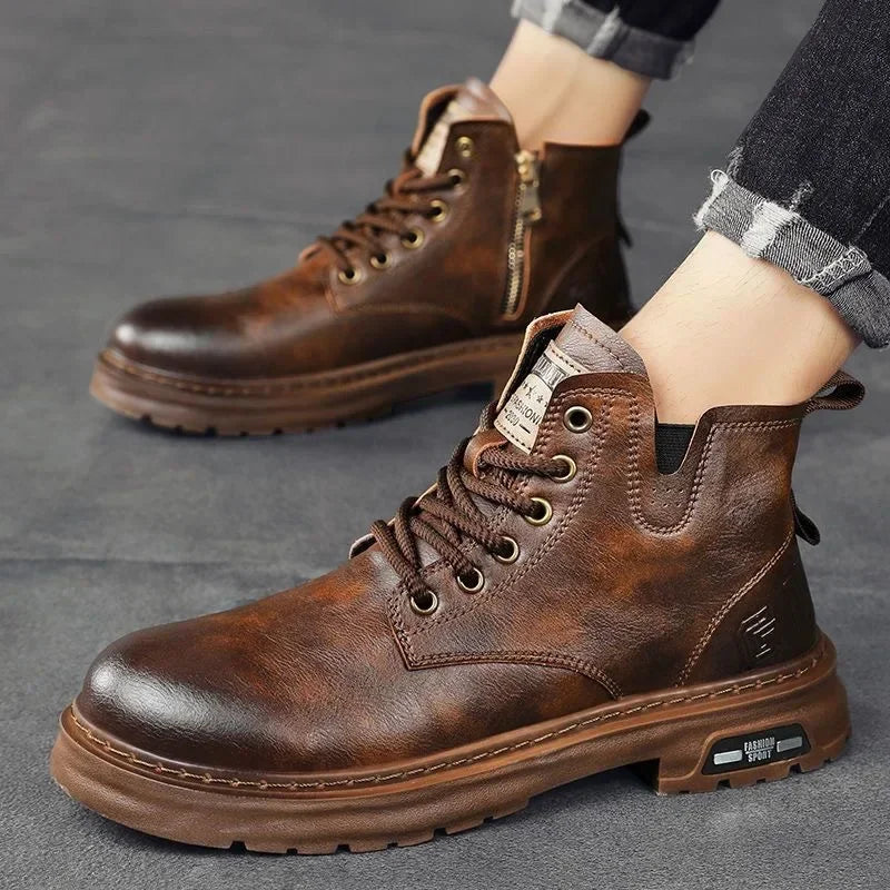 Harlow™ | Rustic Forge Leather Boots