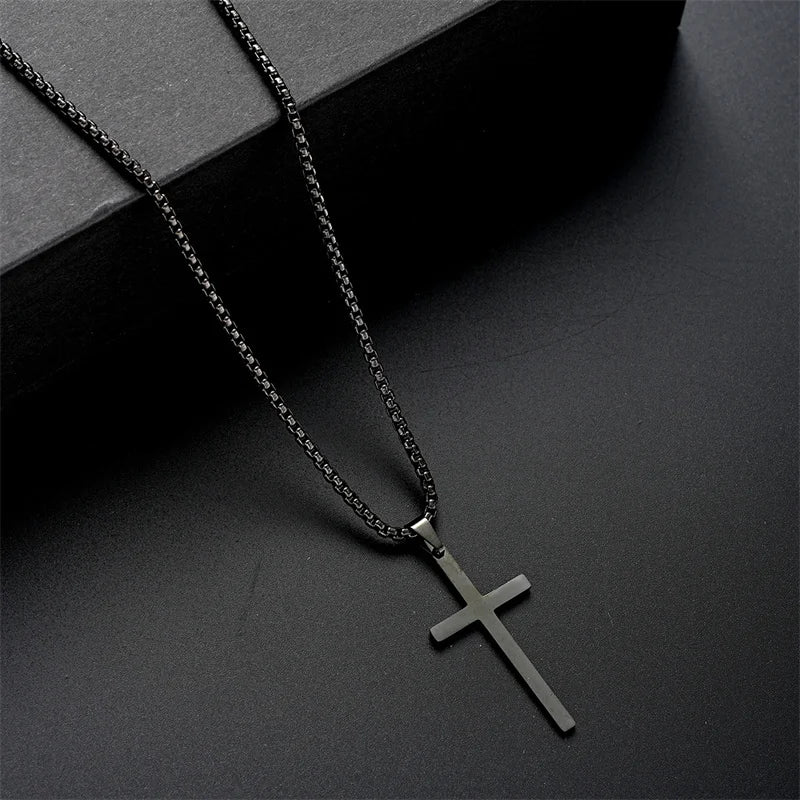 Harlow™ | Steel Cross Pendant Set
