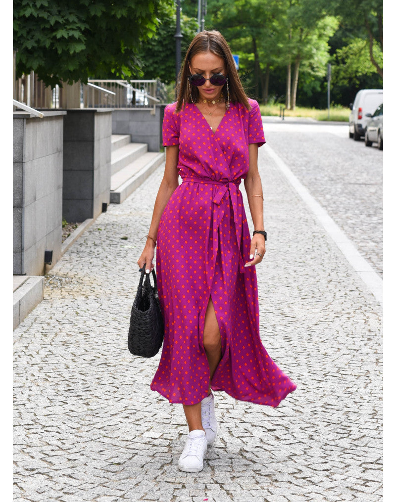 Elodie™ | Floral Wrap Midi Dress