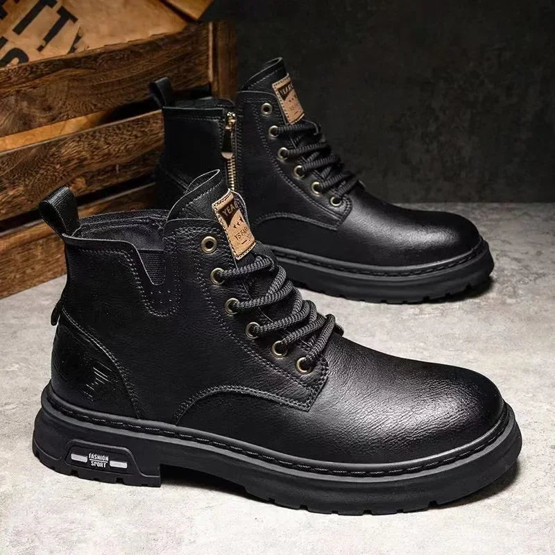 Harlow™ | Rustic Forge Leather Boots
