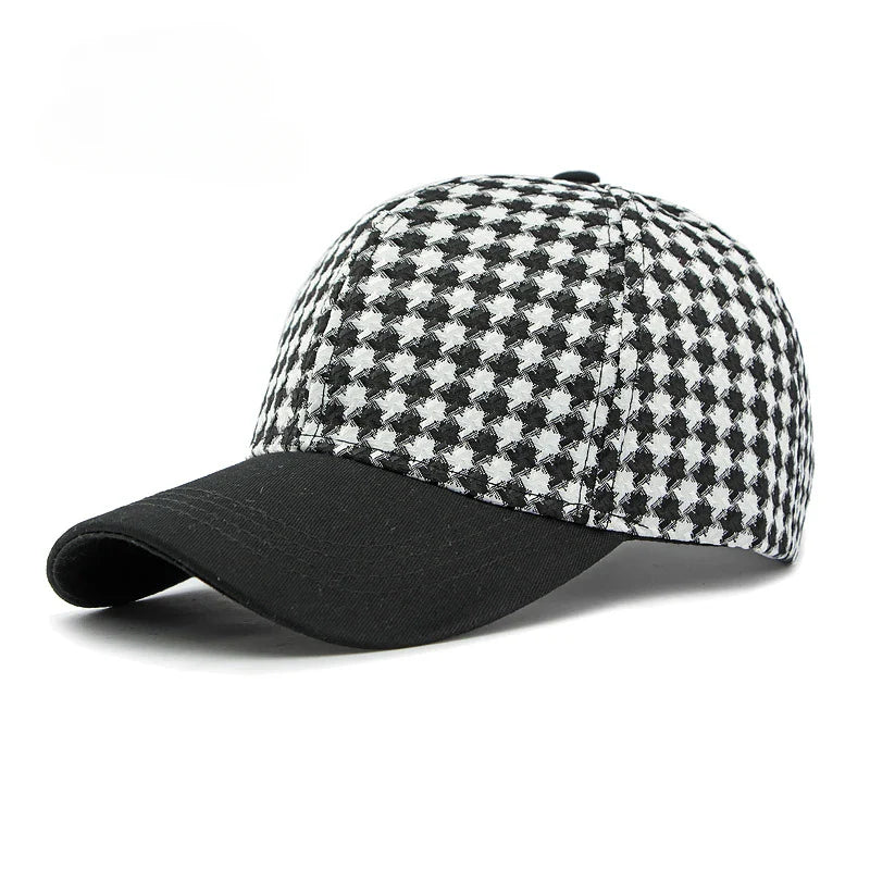 Harlow™ | Houndstooth Canvas Cap