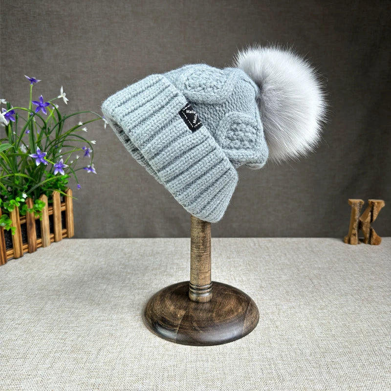 Harlow™ | Clara Wool Knit Beanie