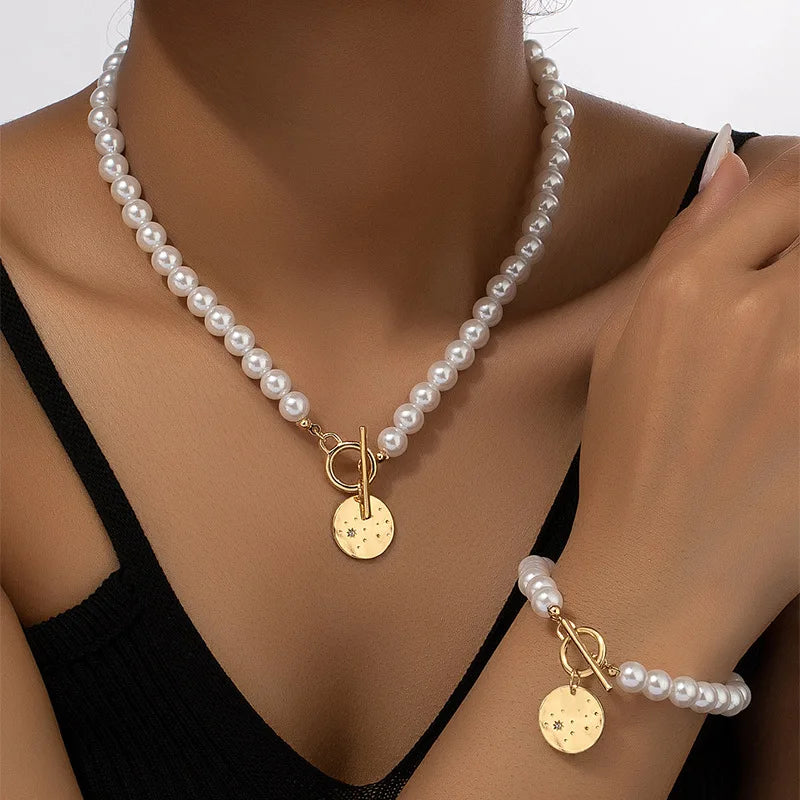 Harlow™ | Love Pearls Necklace/Bracelet Set
