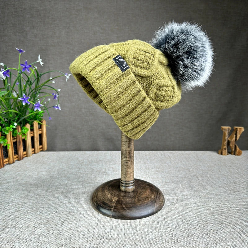 Harlow™ | Clara Wool Knit Beanie