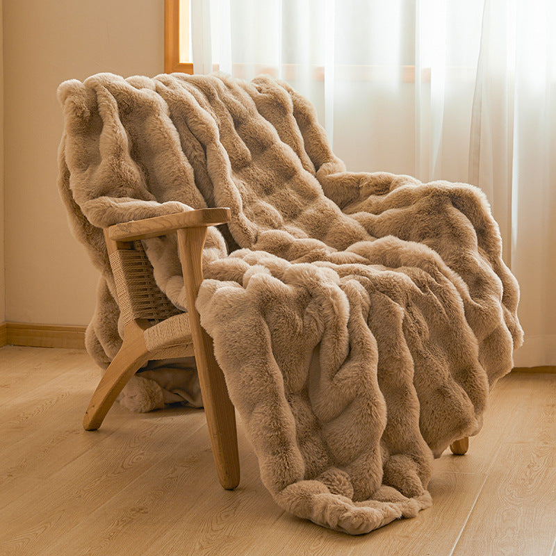 Harlow™ | Velvet Fur Blanket