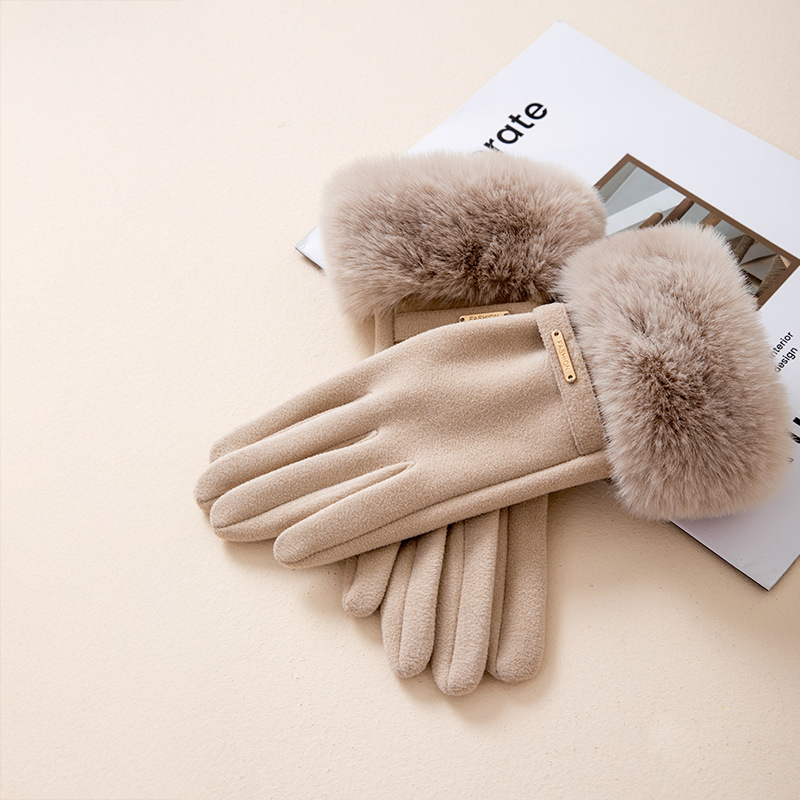 Harlow™ | Faux Fur Cashmere Gloves