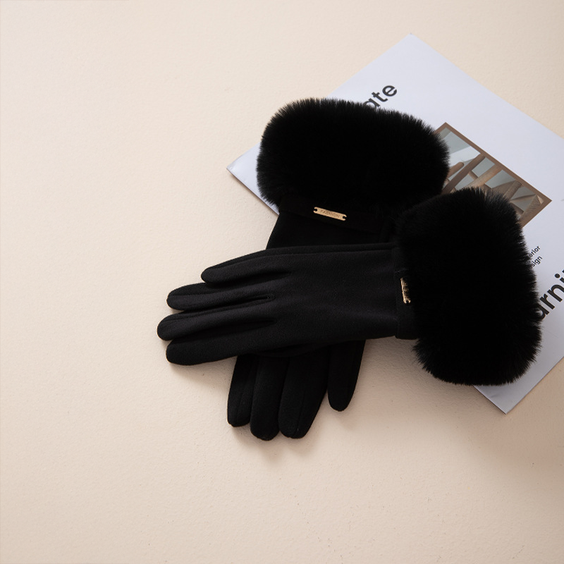 Harlow™ | Faux Fur Cashmere Gloves