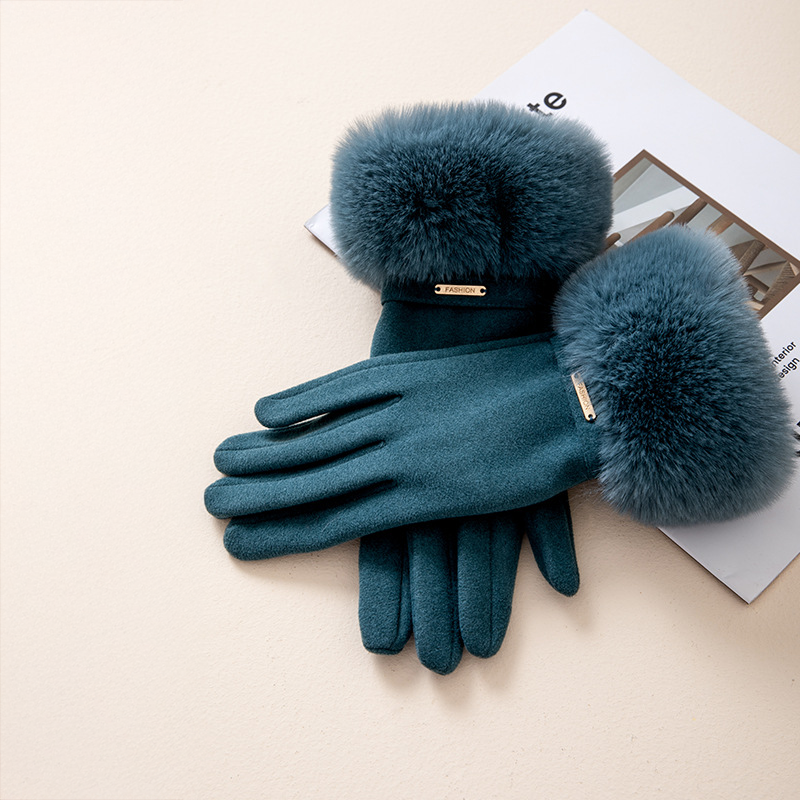 Harlow™ | Faux Fur Cashmere Gloves