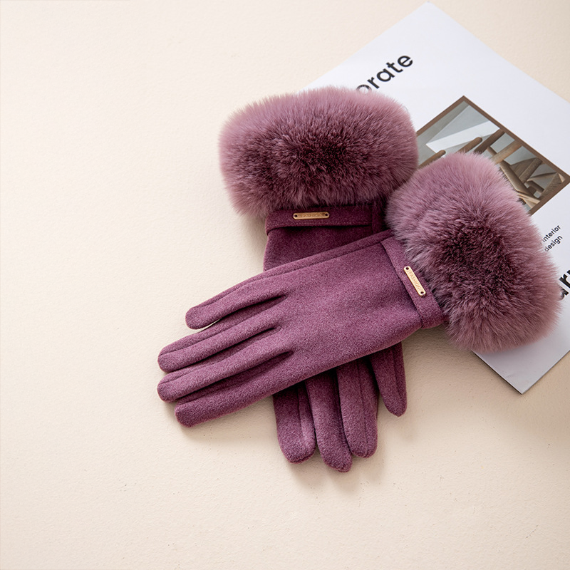 Harlow™ | Faux Fur Cashmere Gloves