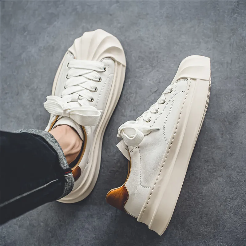 Harlow™ | Wave Sole Leather Sneakers