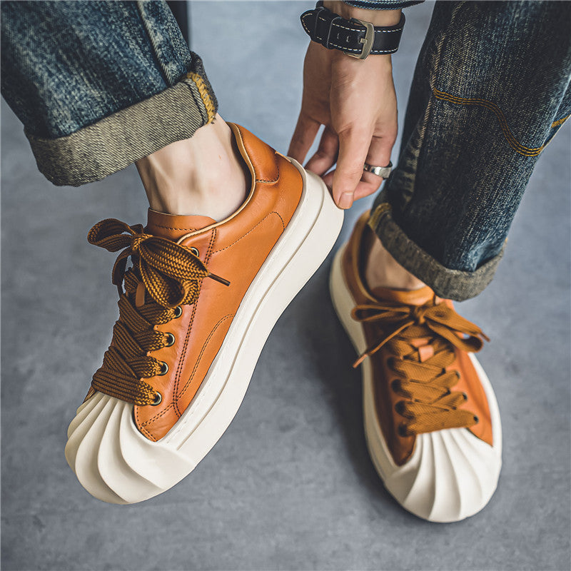 Harlow™ | Wave Sole Leather Sneakers